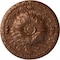 Ekena Millwork Amelia Ceiling Medallion (Fits Canopies up to 2 3/8"), 19 5/8"OD x 3/4"P, Polished Copper CM20AMPOS - alternate 1